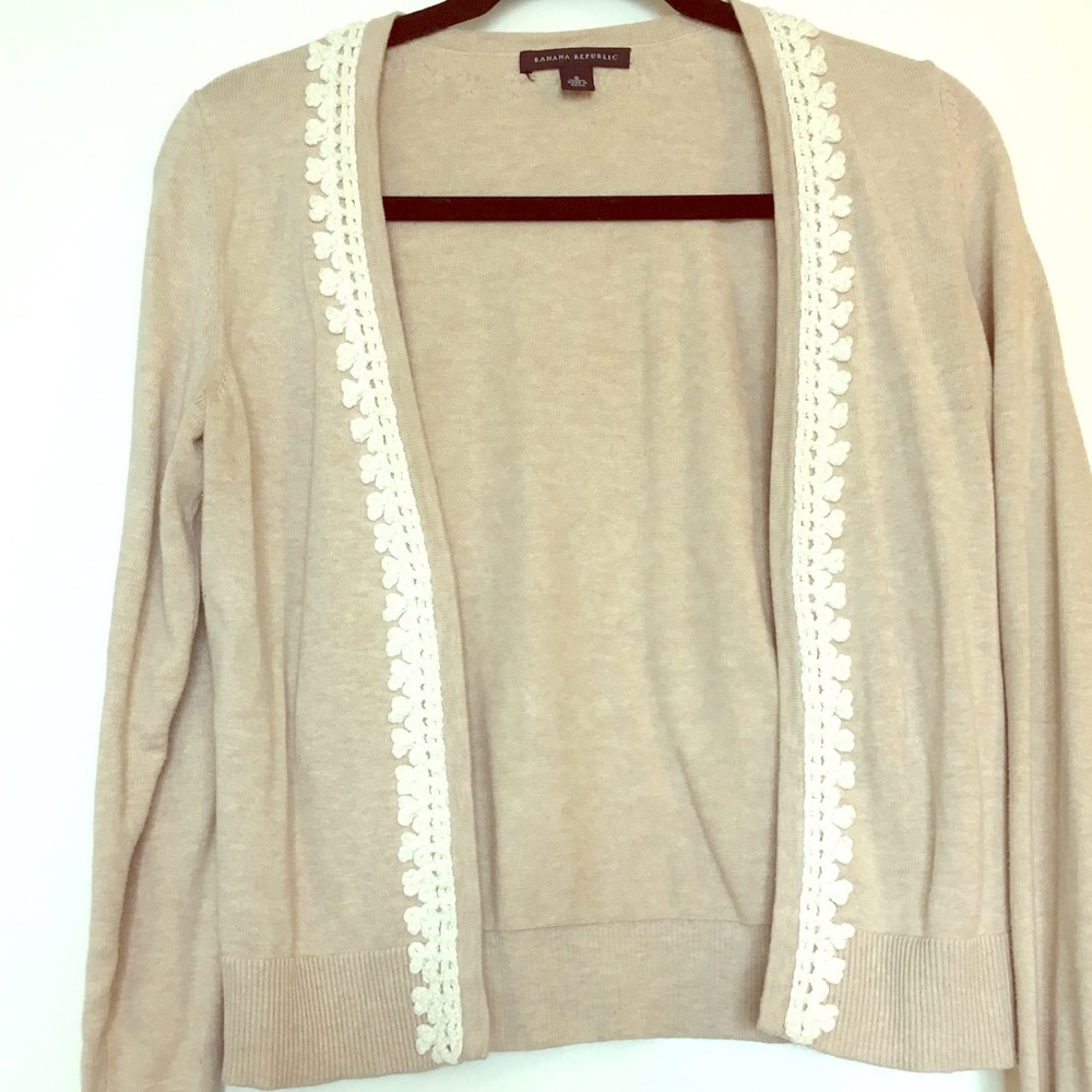Banana Republic Lace Detail Cardigan